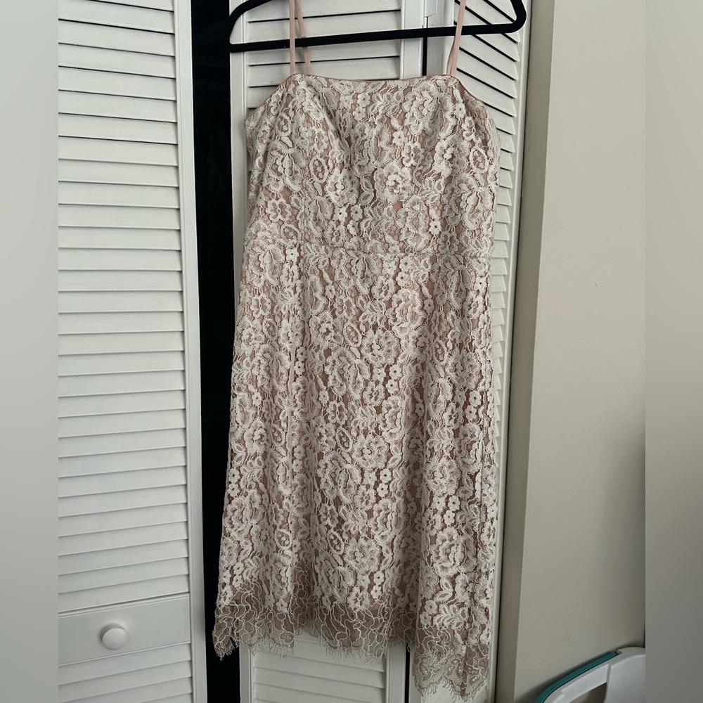 Eliza J Blush Lace Detail Dress size 10